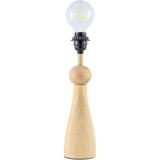Modern European furniture - Wood Veneer Linen Table Lamp  - www.oroa.com