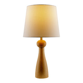 Modern European furniture - Wood Veneer Linen Table Lamp  - www.oroa.com