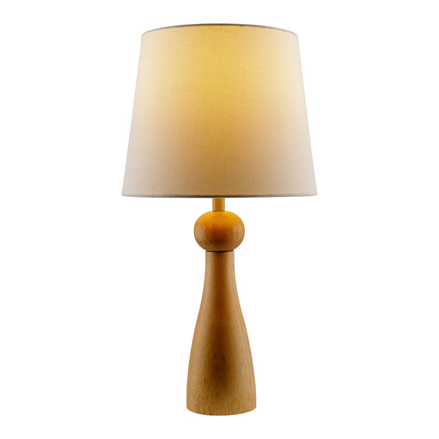 Modern European furniture - Wood Veneer Linen Table Lamp  - www.oroa.com