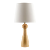 Modern European furniture - Wood Veneer Linen Table Lamp  - www.oroa.com