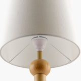 Modern European furniture - Wood Veneer Linen Table Lamp  - www.oroa.com