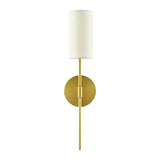 Modern European furniture - Cylindrical White Linen Wall Lamp - www.oroa.com