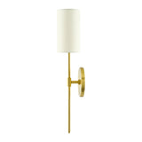 Modern European furniture - Cylindrical White Linen Wall Lamp - www.oroa.com