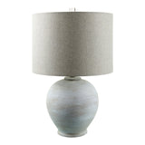 Modern European furniture - Cream Ceramic Accent Table Lamp - www.oroa.com