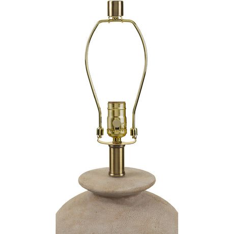 Modern European furniture - Rounded Cream Accent Table Lamp - www.oroa.com