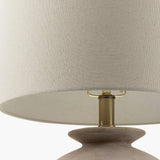 Modern European furniture - Rounded Cream Accent Table Lamp - www.oroa.com