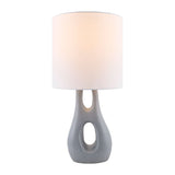 Modern European furniture - Textured Gray Accent Table Lamp - www.oroa.com