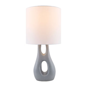 Modern European furniture - Textured Gray Accent Table Lamp - www.oroa.com