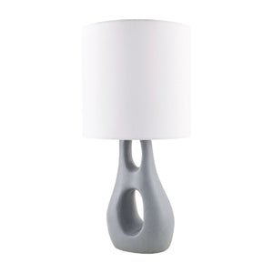   Textured Gray Accent Table Lamp | Oroa.com