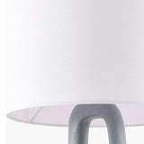 Modern European furniture - Textured Gray Accent Table Lamp - www.oroa.com