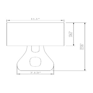   Textured Gray Accent Table Lamp | Oroa.com