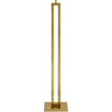 Modern European furniture - White Linen Gold Floor Lamp - www.oroa.com