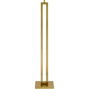   White Linen Gold Floor Lamp | Oroa.com