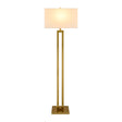Modern European furniture - White Linen Gold Floor Lamp - www.oroa.com