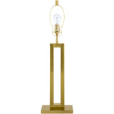 Modern European furniture - White Linen Gold Table Lamp - www.oroa.com