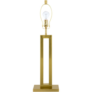   White Linen Gold Table Lamp | Oroa.com