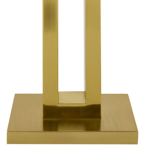   White Linen Gold Table Lamp | Oroa.com