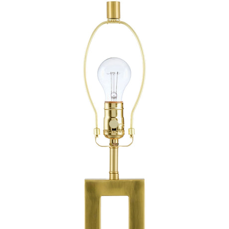 Modern European furniture - White Linen Gold Table Lamp - www.oroa.com