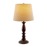 Modern European furniture - Linen Wood Veneer Table Lamp - www.oroa.com