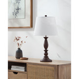 Modern European furniture - Linen Wood Veneer Table Lamp - www.oroa.com