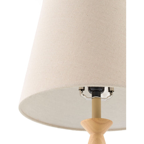 Modern European furniture - Linen Wood Veneer Table Lamp - www.oroa.com
