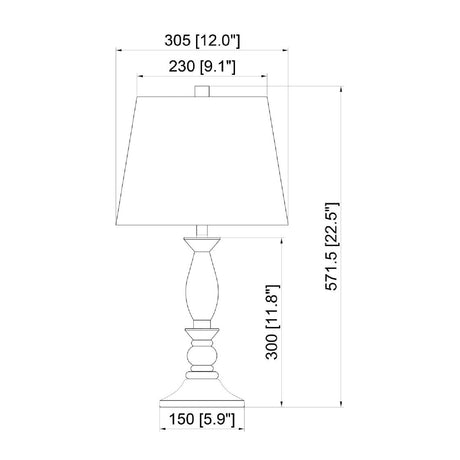 Modern European furniture - Linen Wood Veneer Table Lamp - www.oroa.com