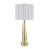 Modern European furniture - Fluted White Cotton Table Lamp - www.oroa.com