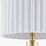 Modern European furniture - Fluted White Cotton Table Lamp - www.oroa.com