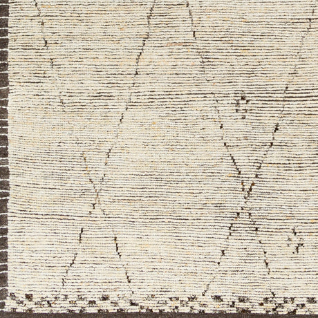 Gray Hand-Knotted Wool Table Runner