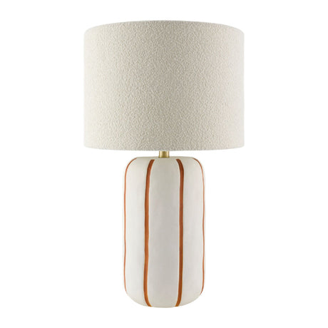 Modern European furniture - Line Painted Ceramic Table Lamp - www.oroa.com