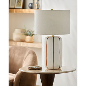   Modern European furniture - Line Painted Ceramic Table Lamp - www.oroa.com | Oroa.com