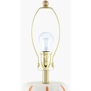   Modern European furniture - Scalloped White Linen Table Lamp - www.oroa.com | Oroa.com