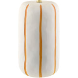 Modern European furniture - Scalloped White Linen Table Lamp - www.oroa.com
