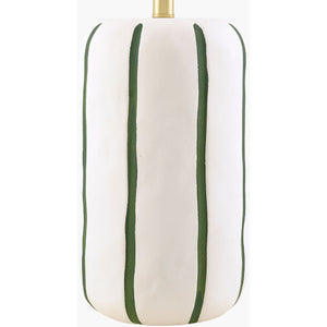   Modern European furniture - Scalloped White Linen Table Lamp - www.oroa.com | Oroa.com