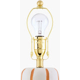 Modern European furniture - Ceramic Scalloped Linen Table Lamp - www.oroa.com