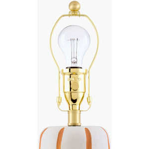   Modern European furniture - Ceramic Scalloped Linen Table Lamp - www.oroa.com | Oroa.com