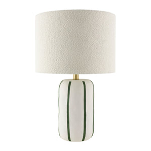  Modern European furniture - Lined Ceramic Linen Table Lamp - www.oroa.com | Oroa.com