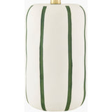 Modern European furniture - Lined Ceramic Linen Table Lamp - www.oroa.com