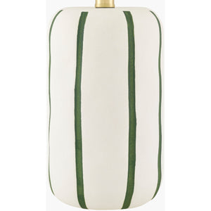   Modern European furniture - Lined Ceramic Linen Table Lamp - www.oroa.com | Oroa.com