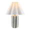 Modern European furniture - Ceramic Scalloped Linen Table Lamp - www.oroa.com