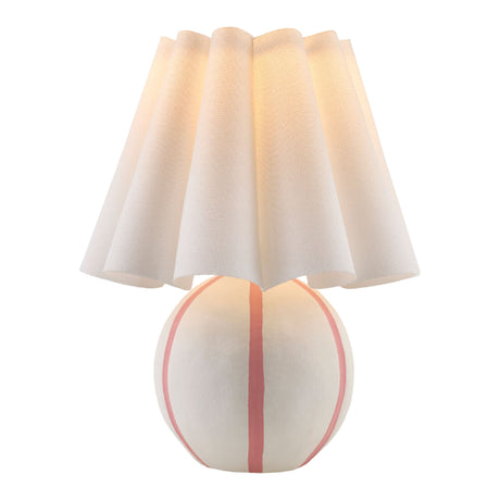   Modern European furniture - Lined Round Ceramic Table Lamp - www.oroa.com | Oroa.com