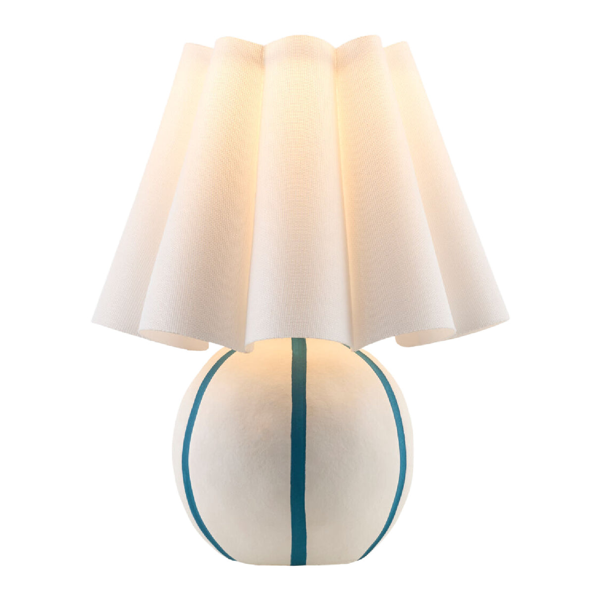   Modern European furniture - Lined Round Ceramic Table Lamp - www.oroa.com | Oroa.com
