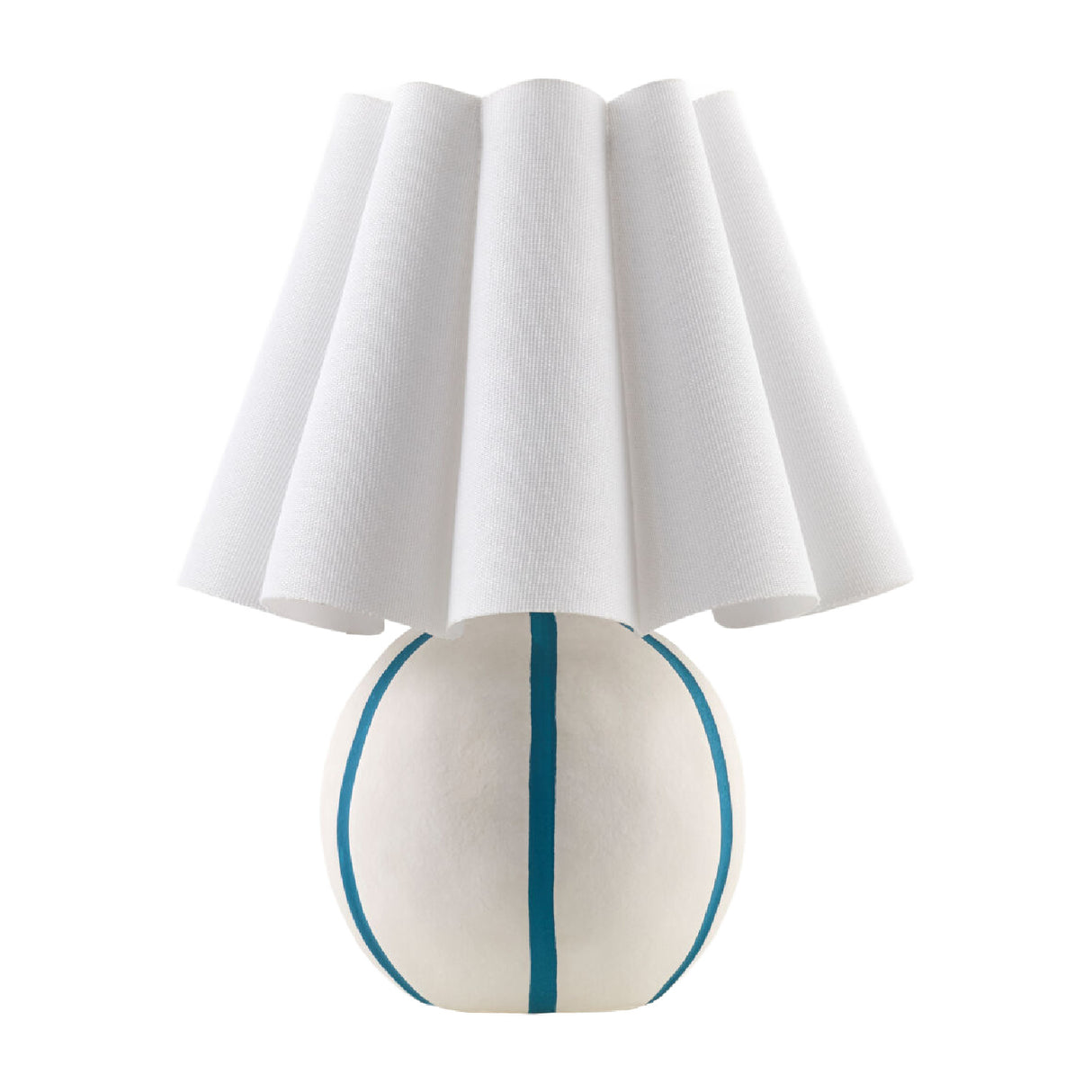   Modern European furniture - Lined Round Ceramic Table Lamp - www.oroa.com | Oroa.com