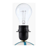 Modern European furniture - Lined Round Ceramic Table Lamp - www.oroa.com