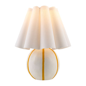   Modern European furniture - Lined Round Ceramic Table Lamp - www.oroa.com | Oroa.com
