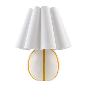   Modern European furniture - Lined Round Ceramic Table Lamp - www.oroa.com | Oroa.com