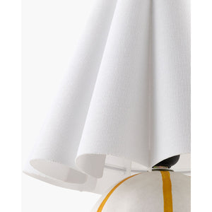   Modern European furniture - Lined Round Ceramic Table Lamp - www.oroa.com | Oroa.com