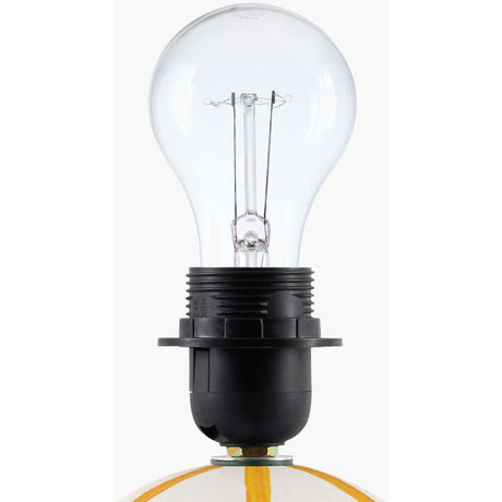 Modern European furniture - Lined Round Ceramic Table Lamp - www.oroa.com