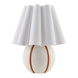   Modern European furniture - Lined Round Ceramic Table Lamp - www.oroa.com | Oroa.com