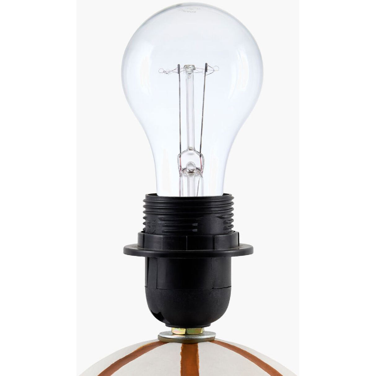   Modern European furniture - Lined Round Ceramic Table Lamp - www.oroa.com | Oroa.com